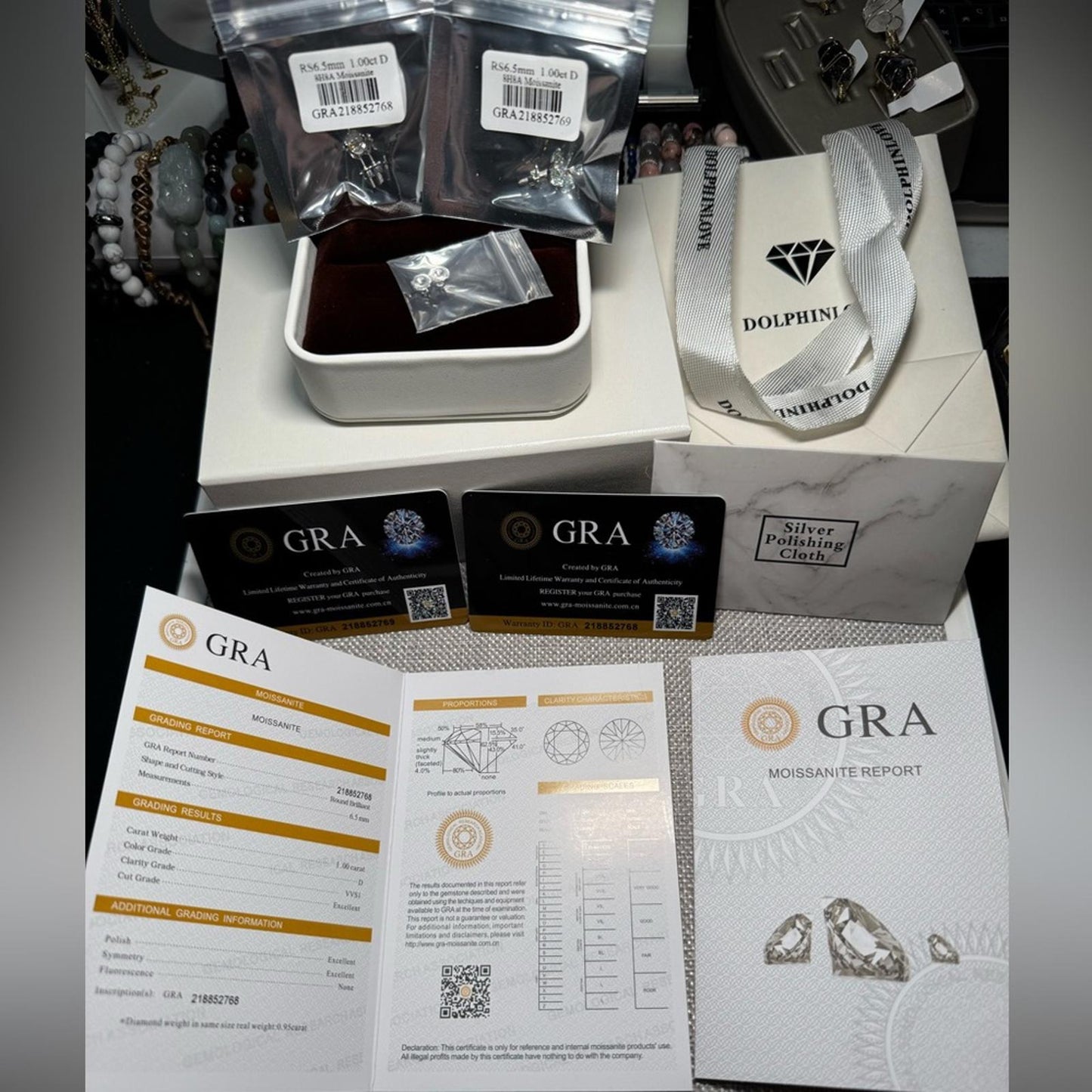 2.00 carat Moissanite 925 Sterling Silver Stud Earrings with Screw Backs