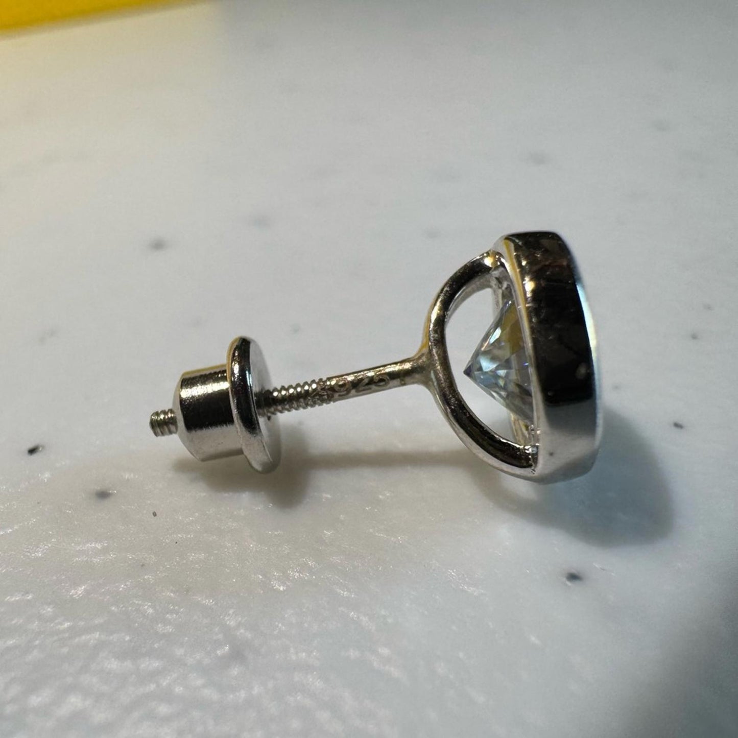 1.60 carat Moissanite 925 Sterling Silver Stud Earrings with Screw Backs