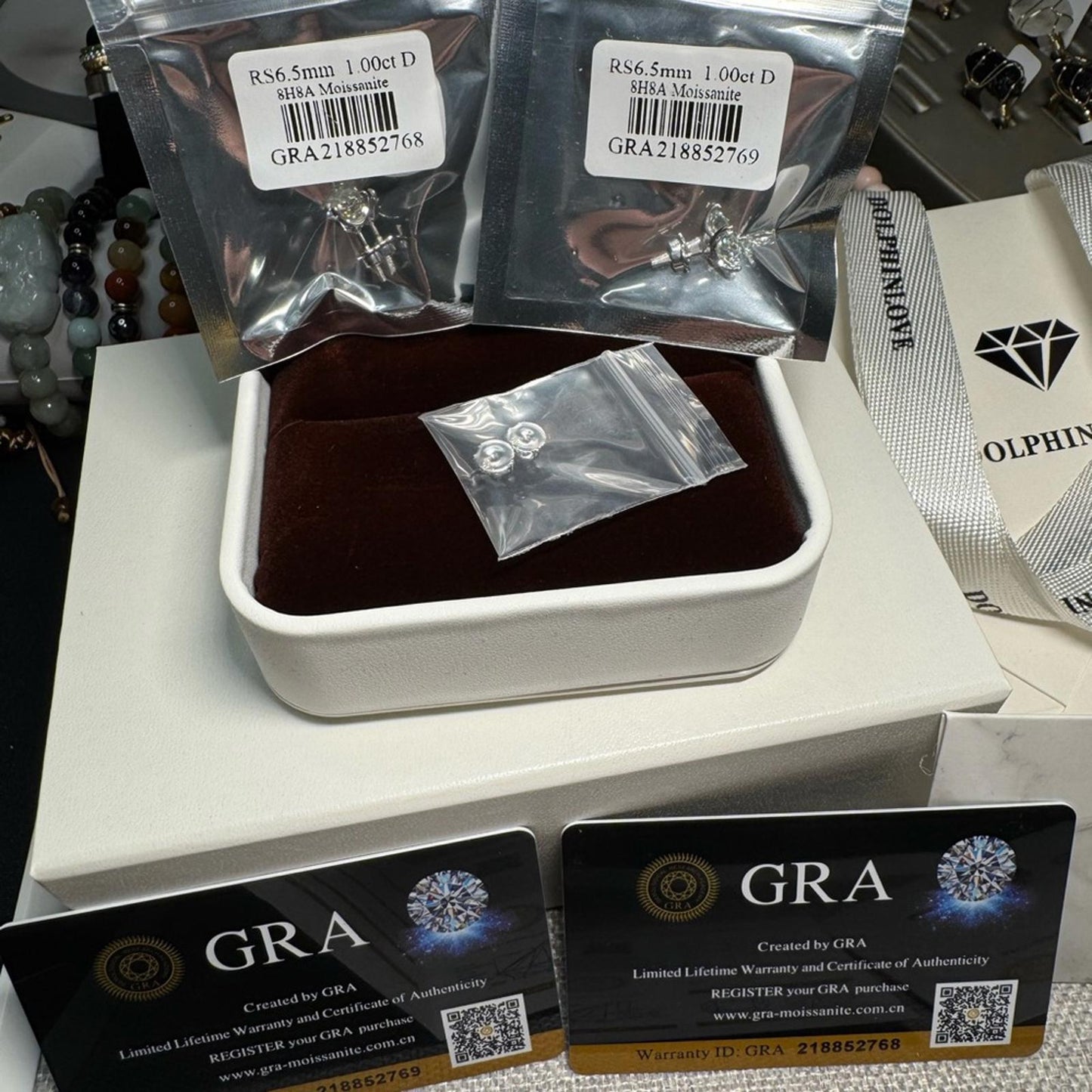 2.00 carat Moissanite 925 Sterling Silver Stud Earrings with Screw Backs