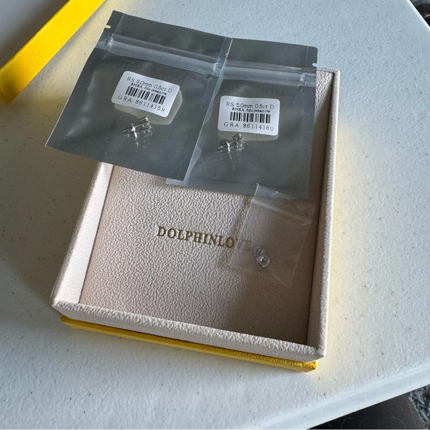 1.00 carat Moissanite 925 Sterling Silver 5mm Stud Earrings with Screw Backs