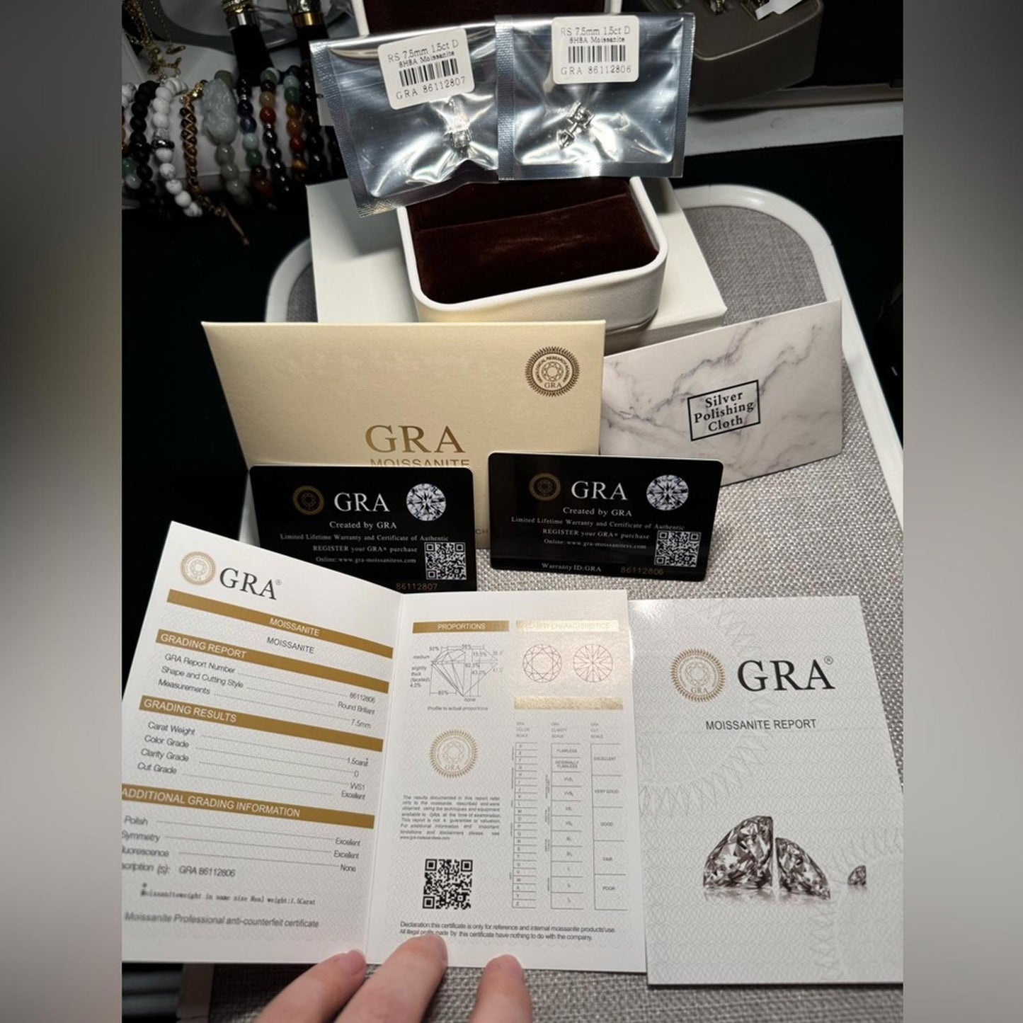 3.00 carat Moissanite 925 Sterling Silver Stud Earrings with Screw Backs