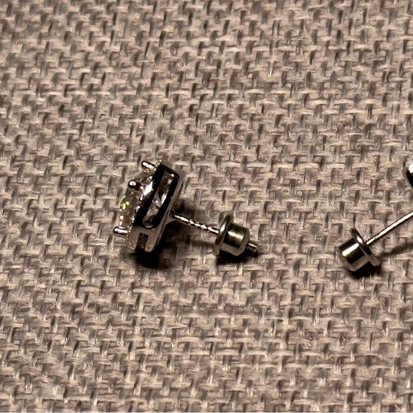 2.00 carat Moissanites 925 Sterling Silver Stud Earrings Halo Rounds with Screw Backs