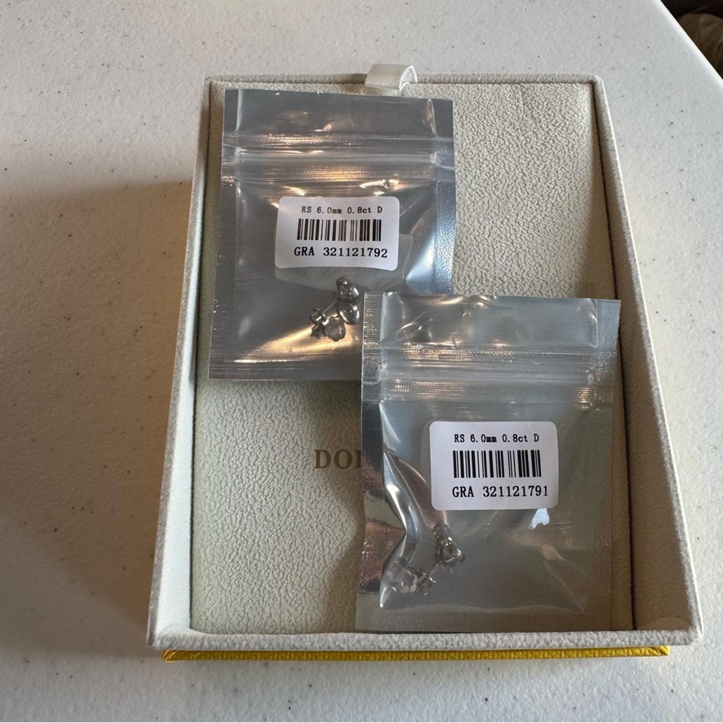 1.60 carat Moissanite 925 Sterling Silver Stud Earrings with Screw Backs