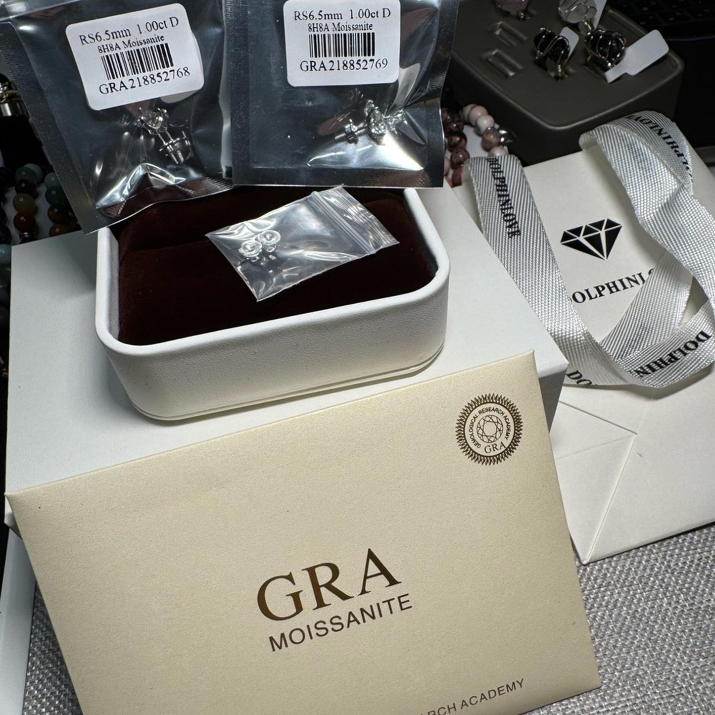 2.00 carat Moissanite 925 Sterling Silver Stud Earrings with Screw Backs